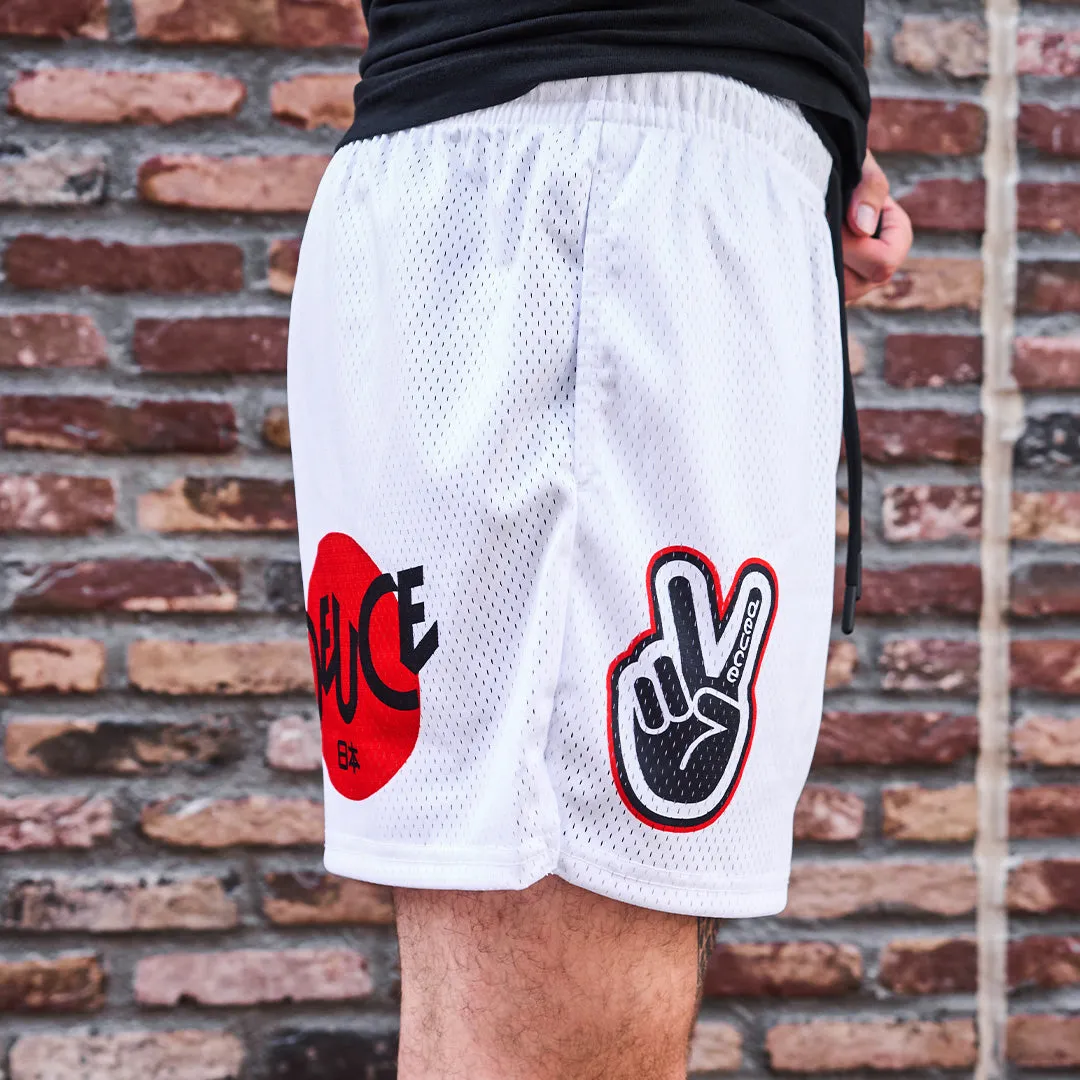Deuce x Japan Mesh Shorts | White - FINAL SALE