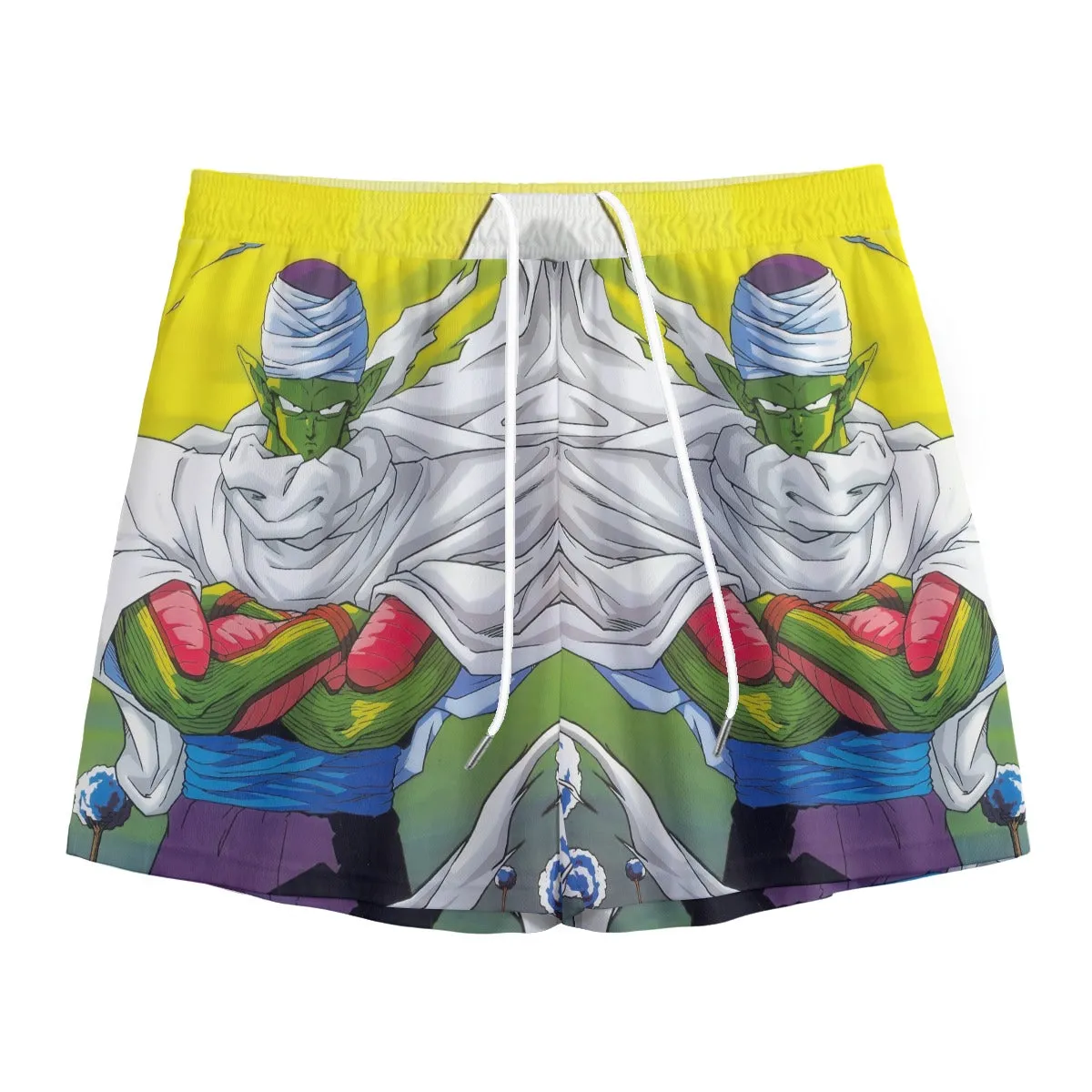 Dragon Ball Angry Piccolo Standing And Ready for Fighting Mesh Shorts