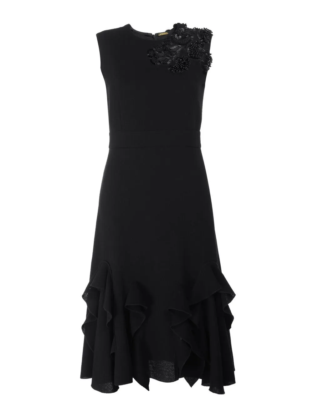 Embroidered Midi Dress