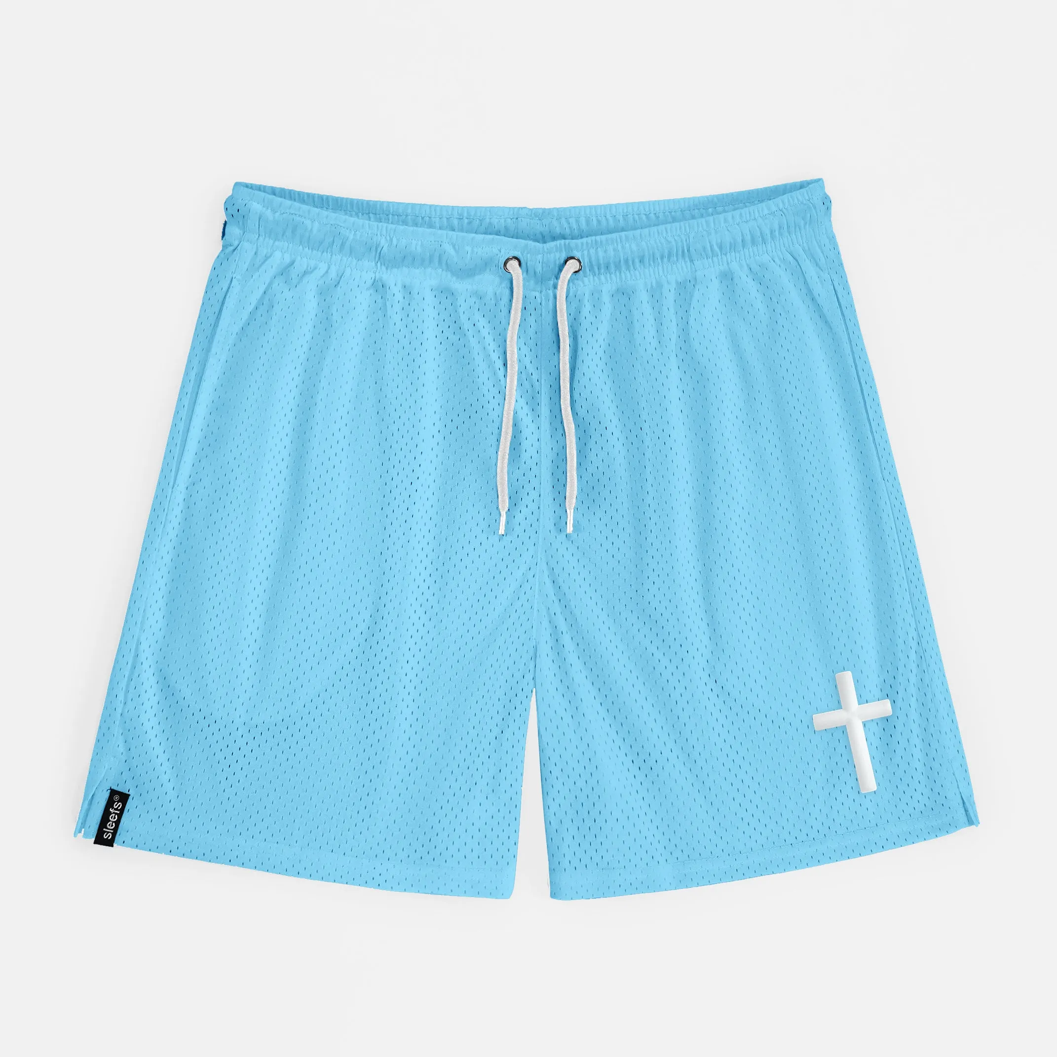 Faith Cross Patch Shorts - 7"