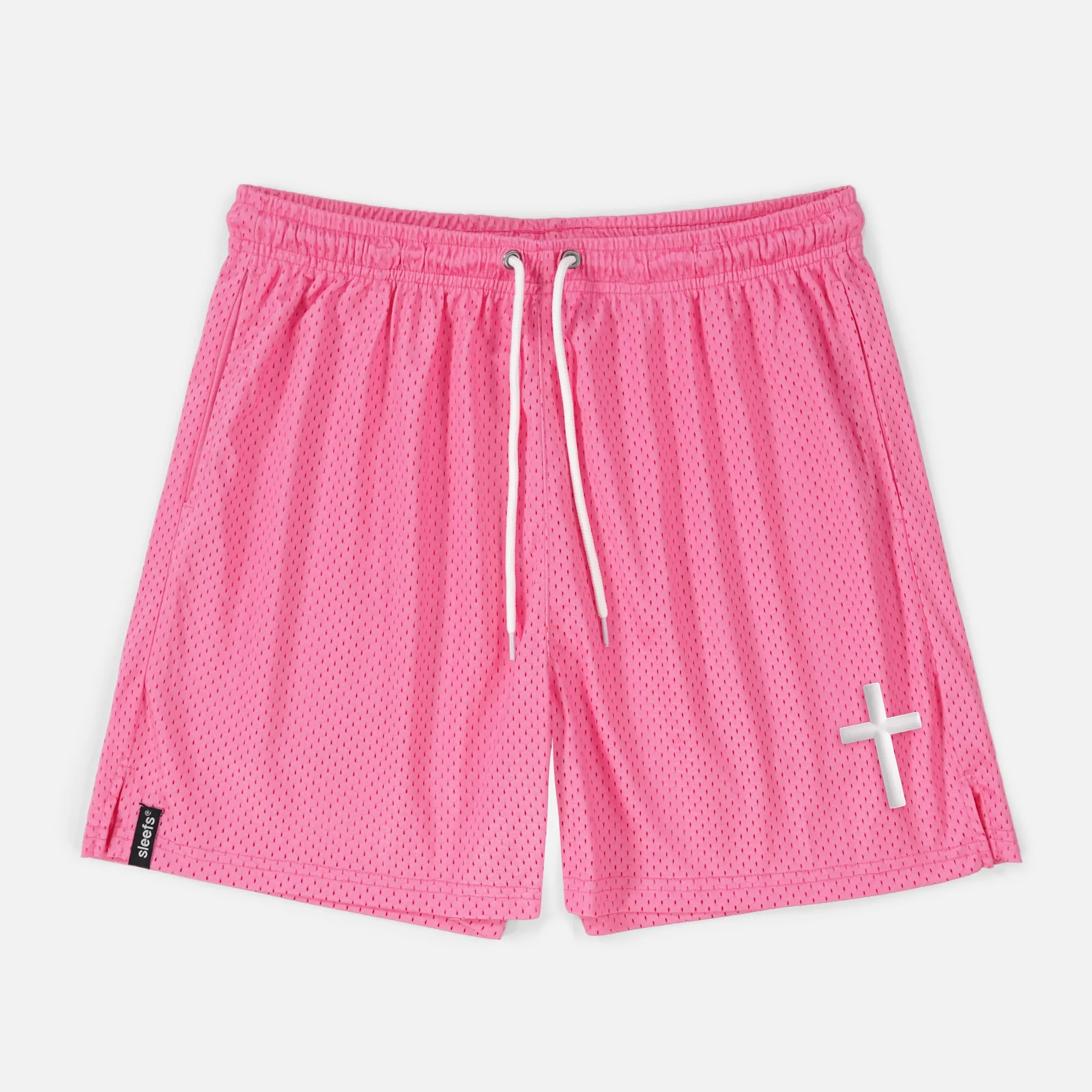 Faith Cross Patch Shorts - 7"