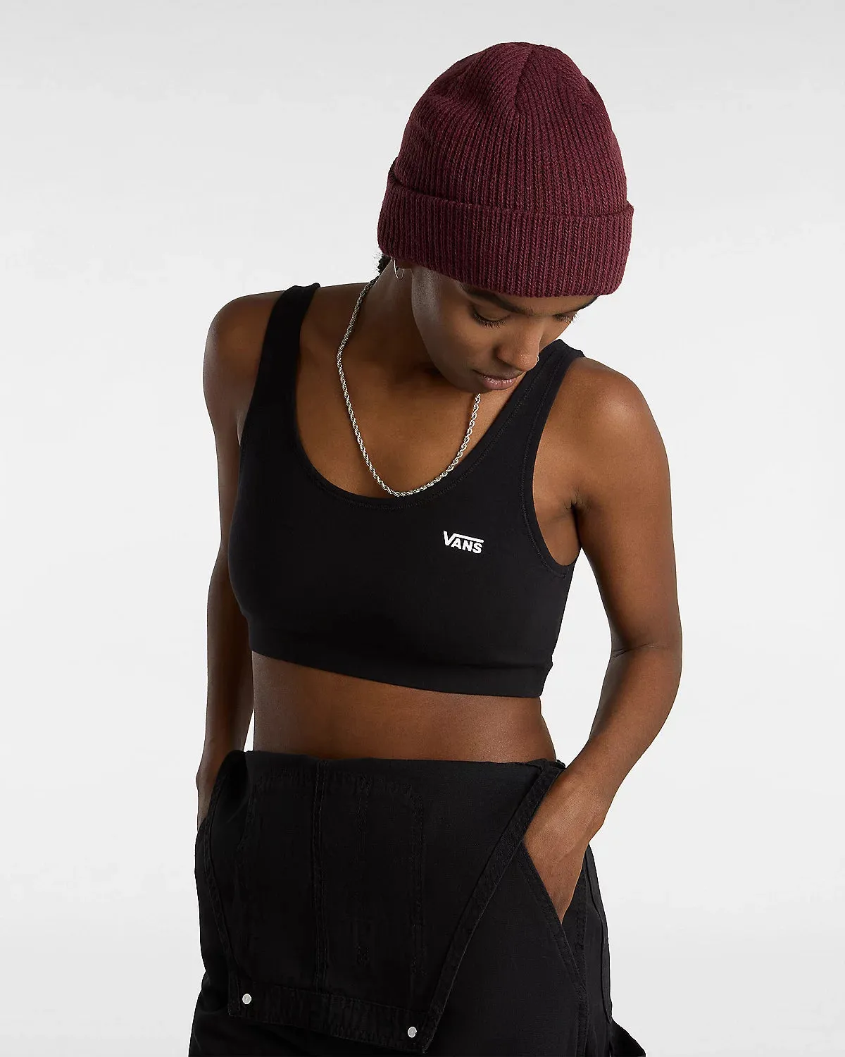 Flying V Bralette in Black