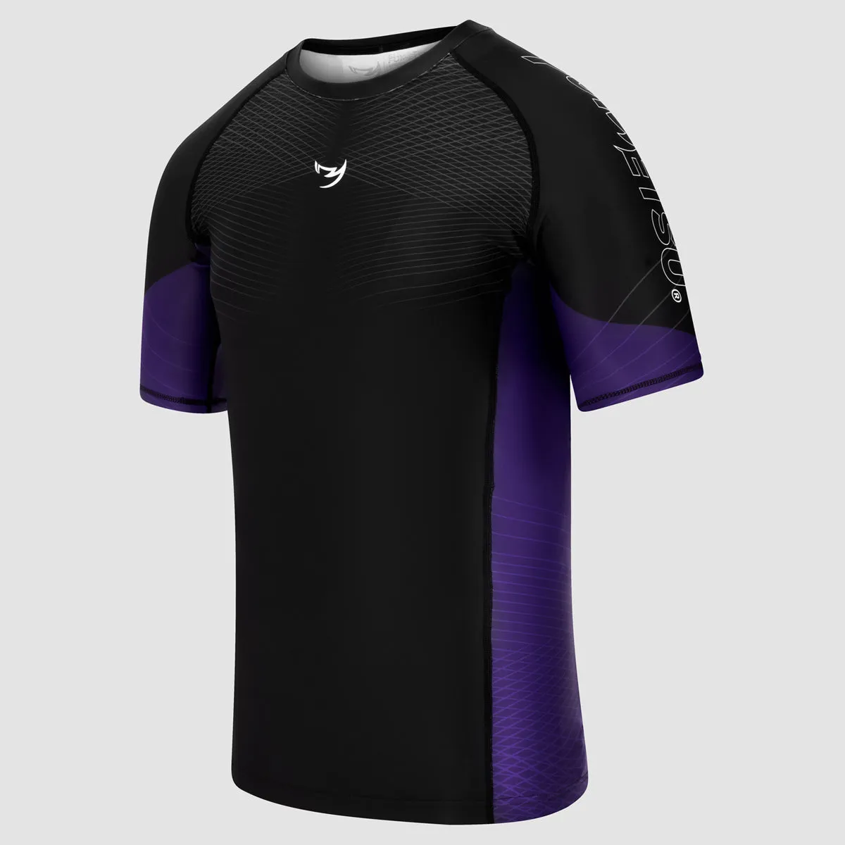Fumetsu Competitor MK2 Short Sleeve Rash Guard Black/Purple