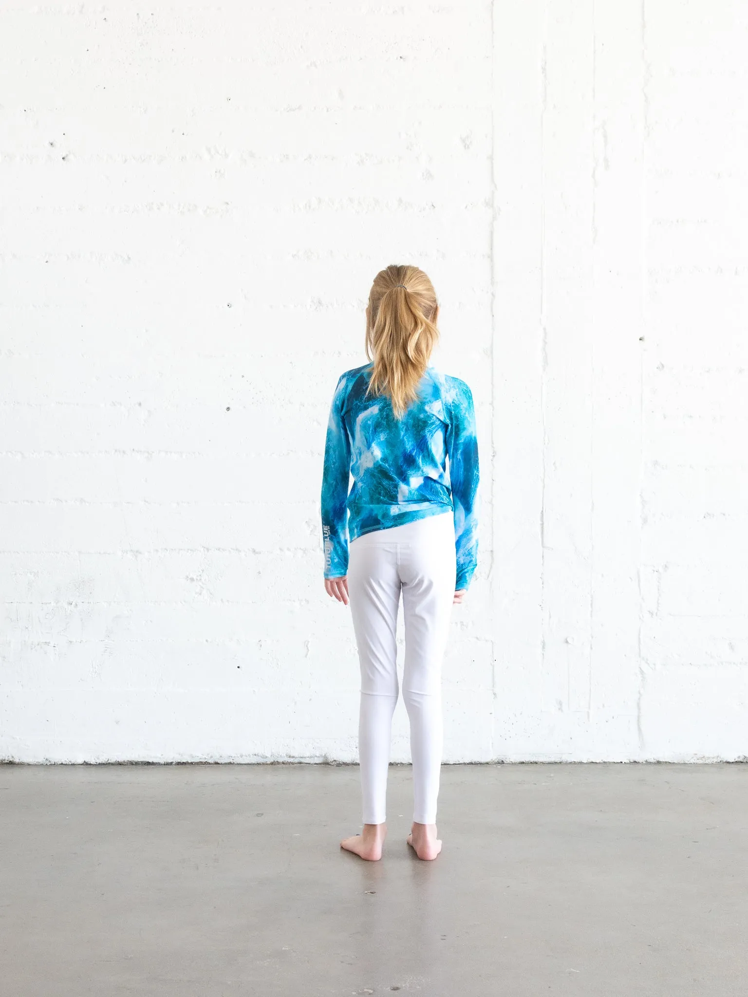 GIRL'S SWIM LEGGINGS - WHITE