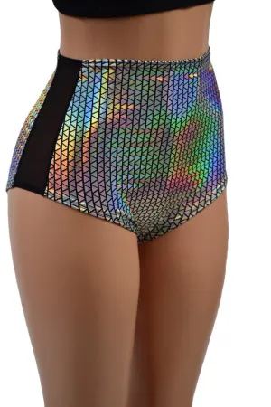High Waist Siren Shorts with Side Panels