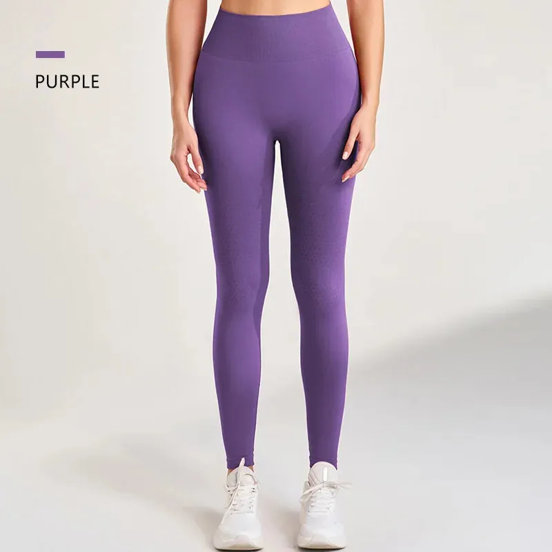 High Waist Slimming Yoga Leggings Fast Dry for Women Fitness