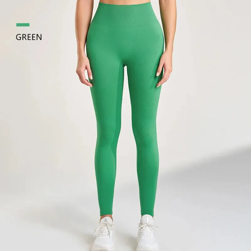 High Waist Slimming Yoga Leggings Fast Dry for Women Fitness