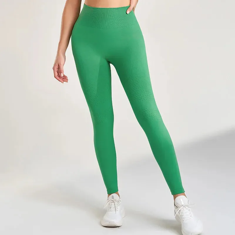 High Waist Slimming Yoga Leggings Fast Dry for Women Fitness