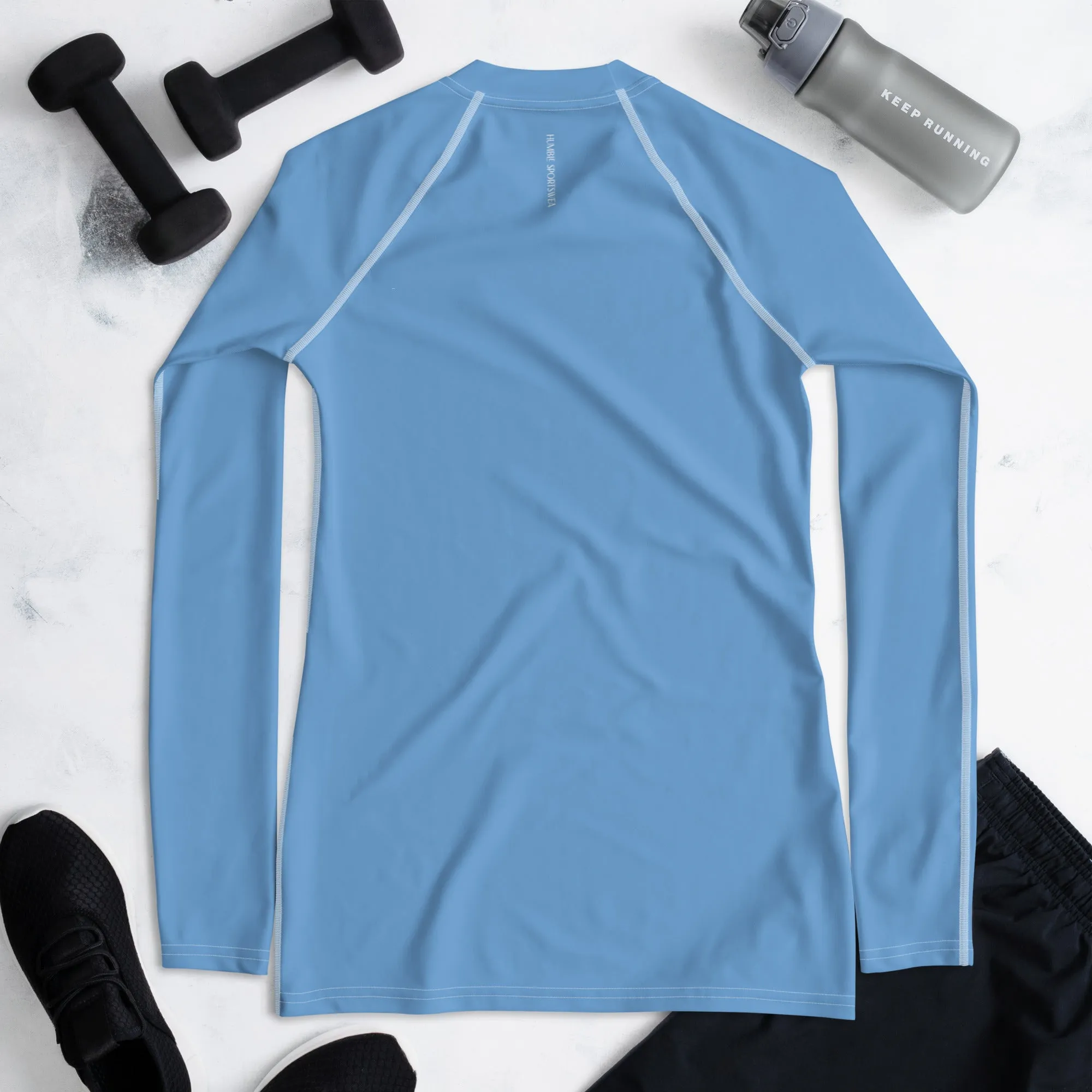 Humble Sportswear™ Jordan Blue Sports Rash Guard