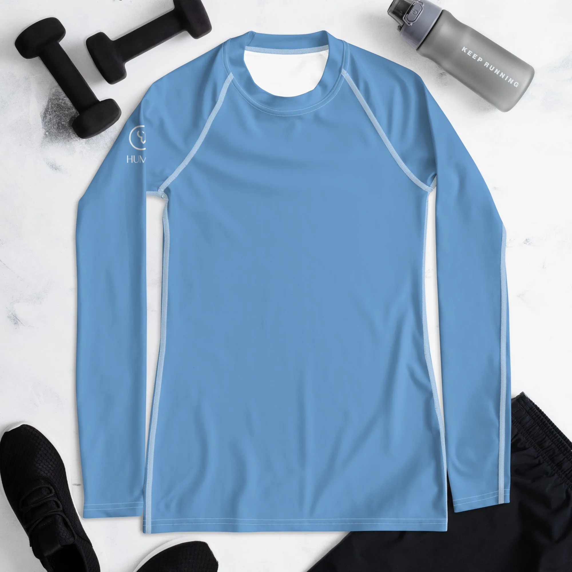 Humble Sportswear™ Jordan Blue Sports Rash Guard