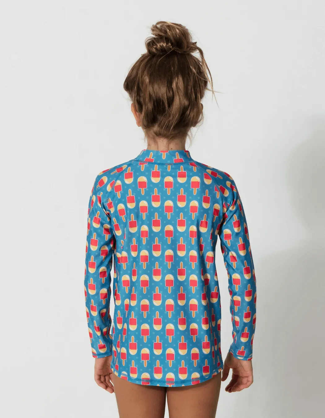 Ice Lolly Rash Guard Bikini Set