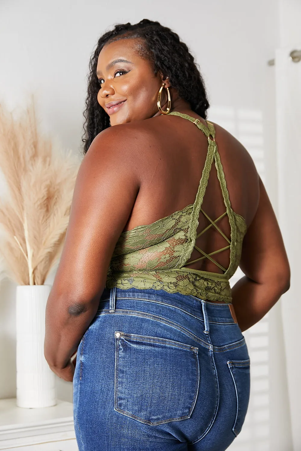 JadyK* Deluxe Juliette Bralette (olive)