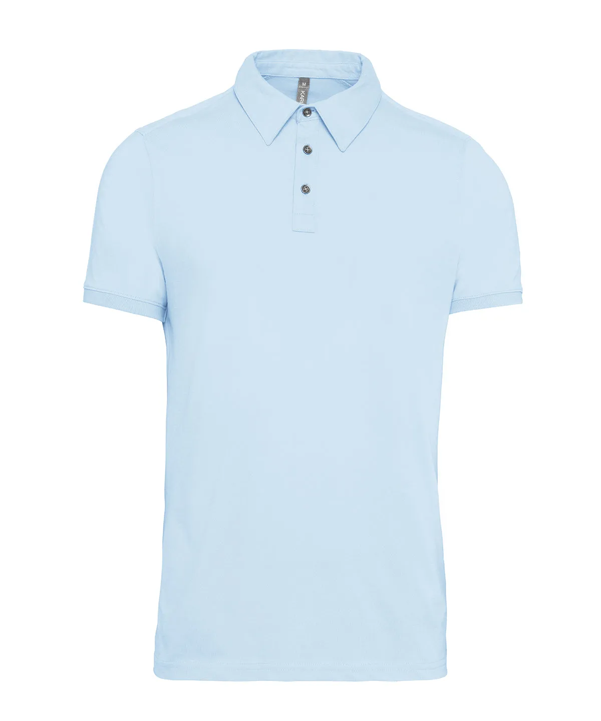 Jersey knit polo shirt | Sky Blue