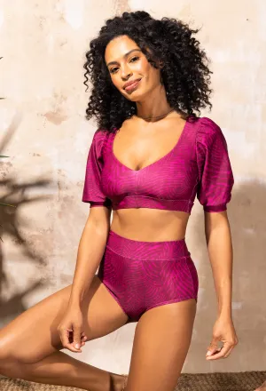 Joana - High Rise Moderate Coverage Swim Bottom | Ocean Imprint