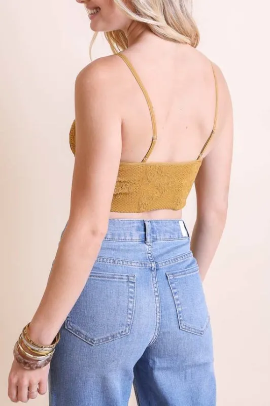 joelle bralette - mustard