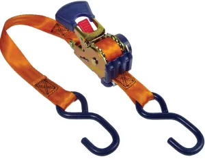 Keeper 05561 Tie-Down, 1 in W, 6 ft L, Polyester, Orange, 500 lb, S-Hook End Fitting :EA: QUANTITY: 1