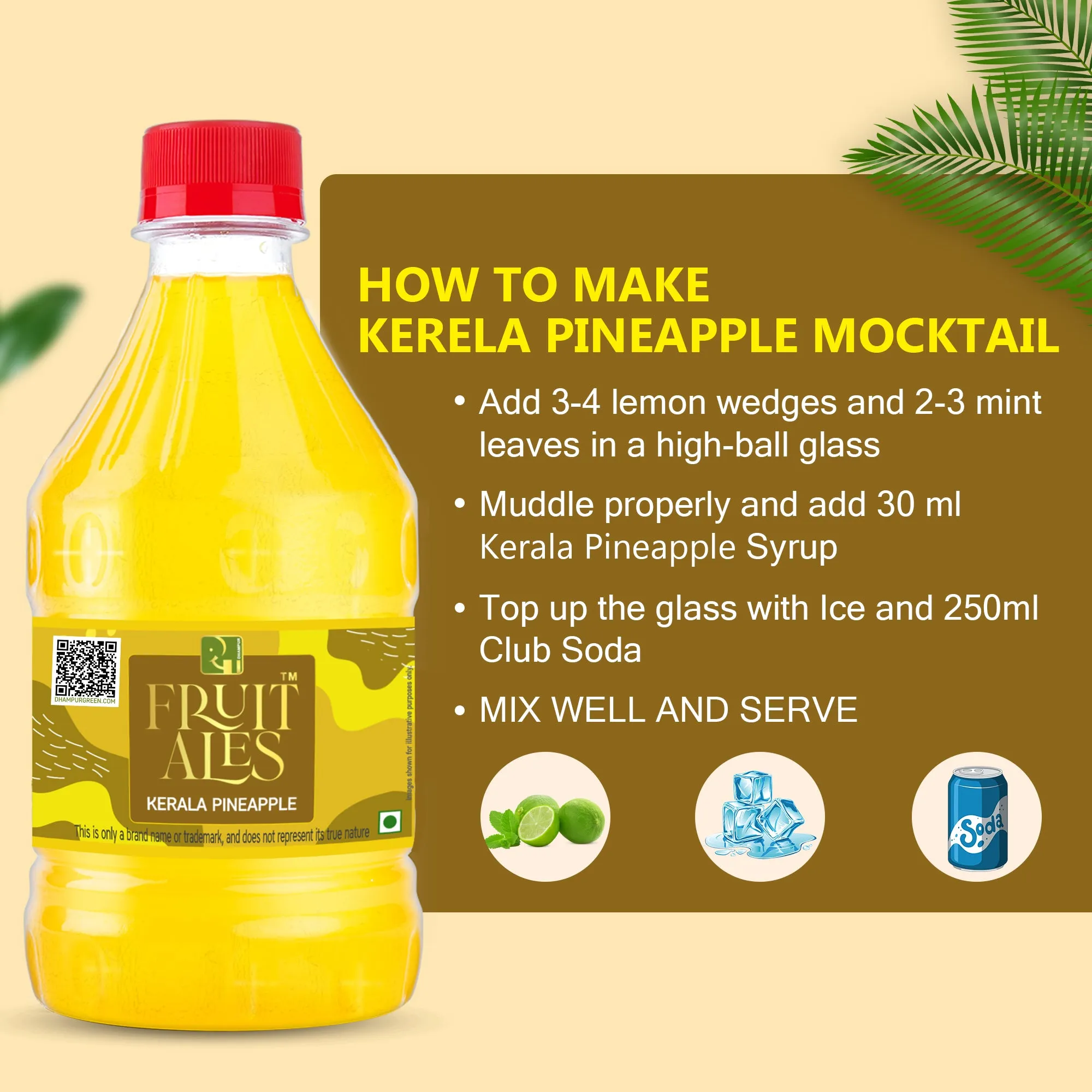 Kerala Pineapple Syrup 300ml