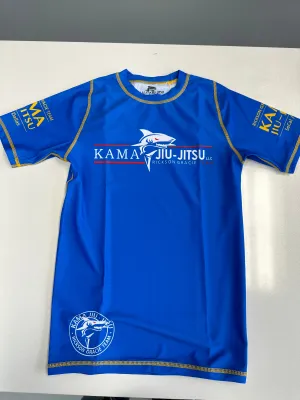 KJJ “Classic” Rash Guard Blue Short Sleeve