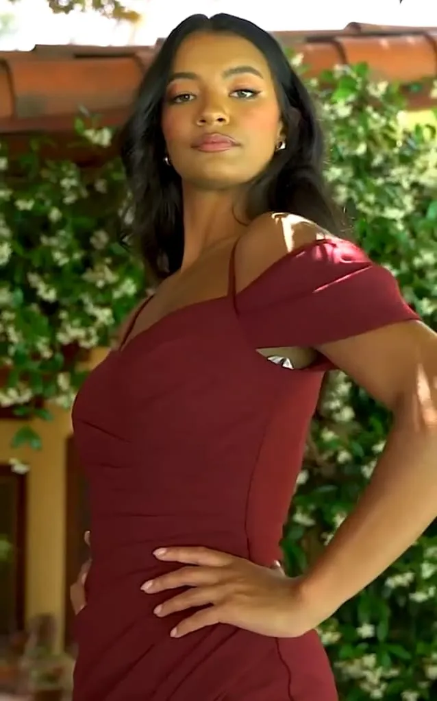 Ladivine - Crepe Off The Shoulder Dress