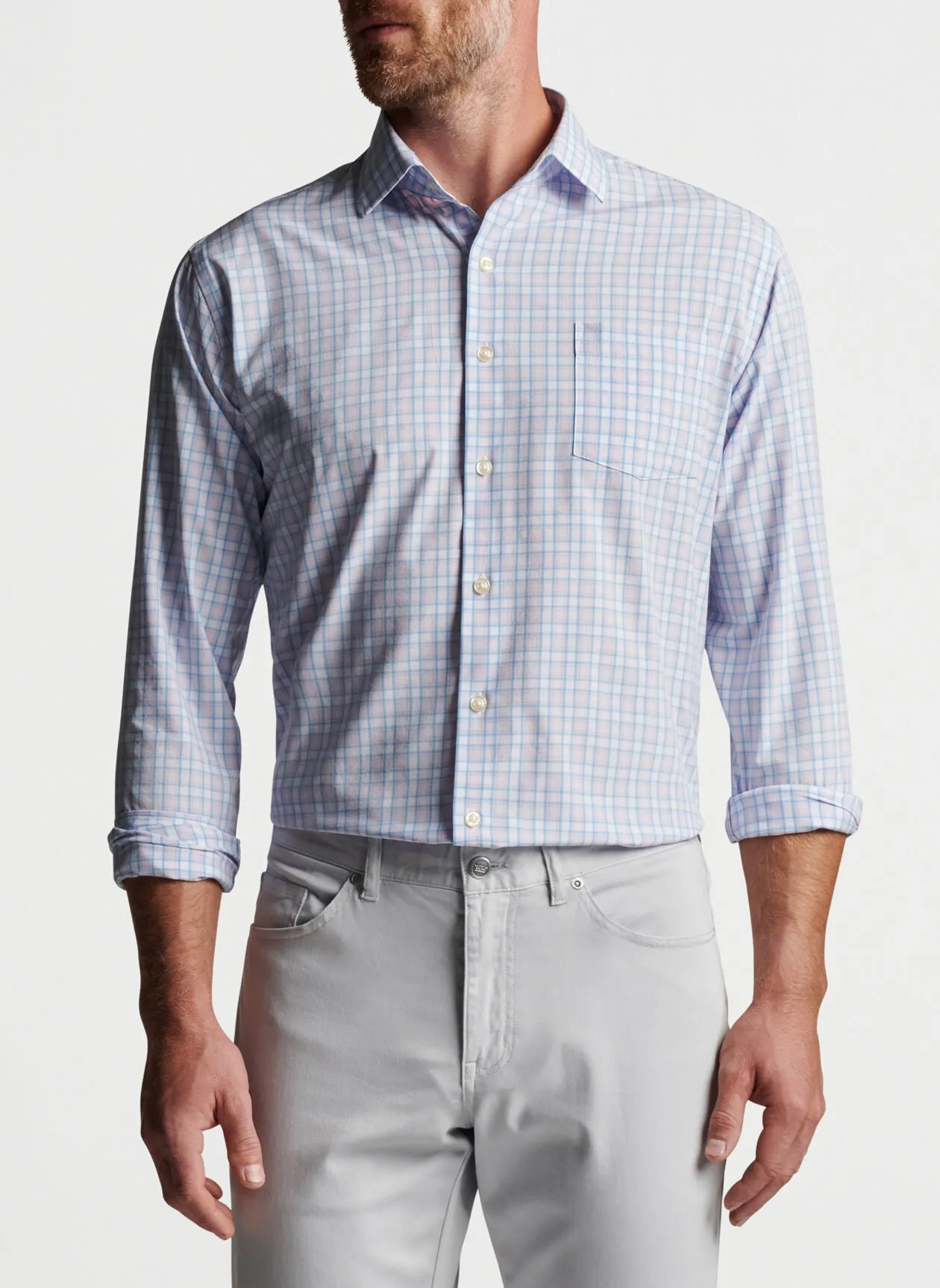 Lee Performance Poplin Sport Shirt- Palmer Pink
