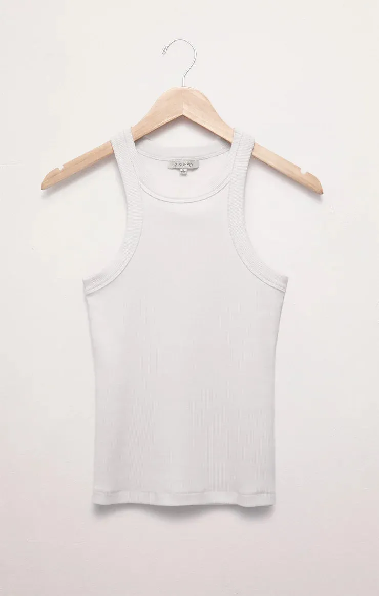 Lily Rib Tank White