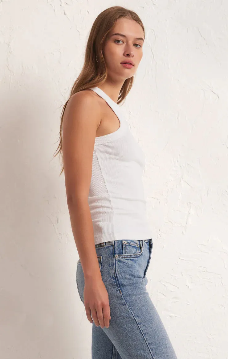 Lily Rib Tank White