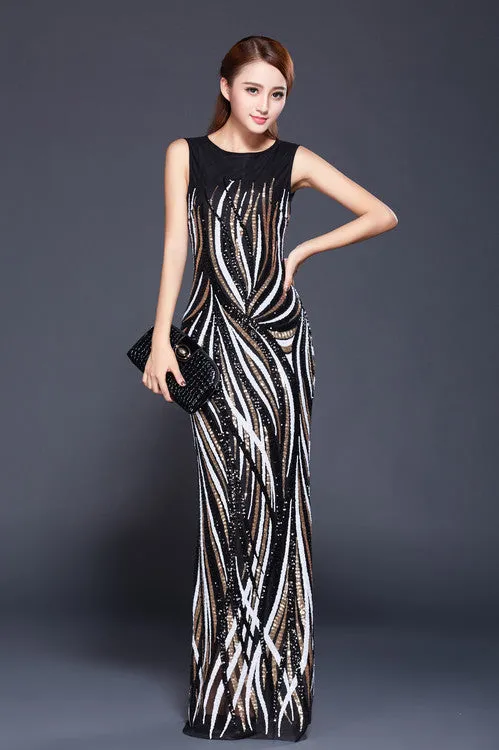 Long Evening Dresses Sequins Vestido De Festa Longo Com Real Picture TK1575 Fashion Bridal Plus Size Prom Gown