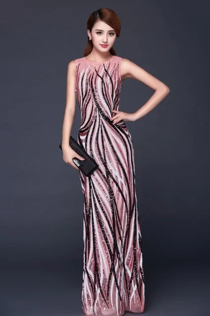 Long Evening Dresses Sequins Vestido De Festa Longo Com Real Picture TK1575 Fashion Bridal Plus Size Prom Gown