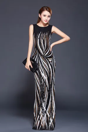 Long Evening Dresses Sequins Vestido De Festa Longo Com Real Picture TK1575 Fashion Bridal Plus Size Prom Gown