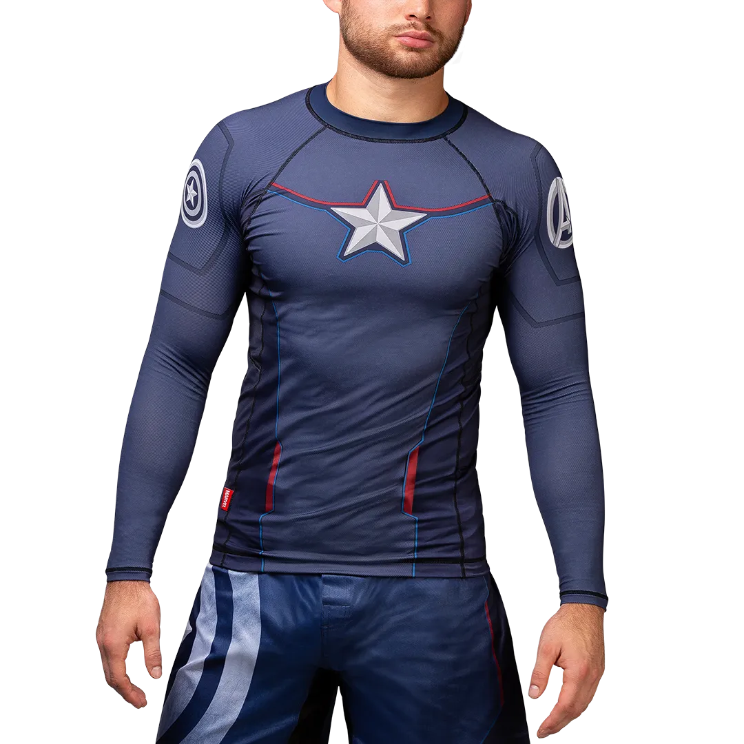 Marvel's Captain America Long Sleeve Rash Guard