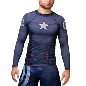 Marvel's Captain America Long Sleeve Rash Guard
