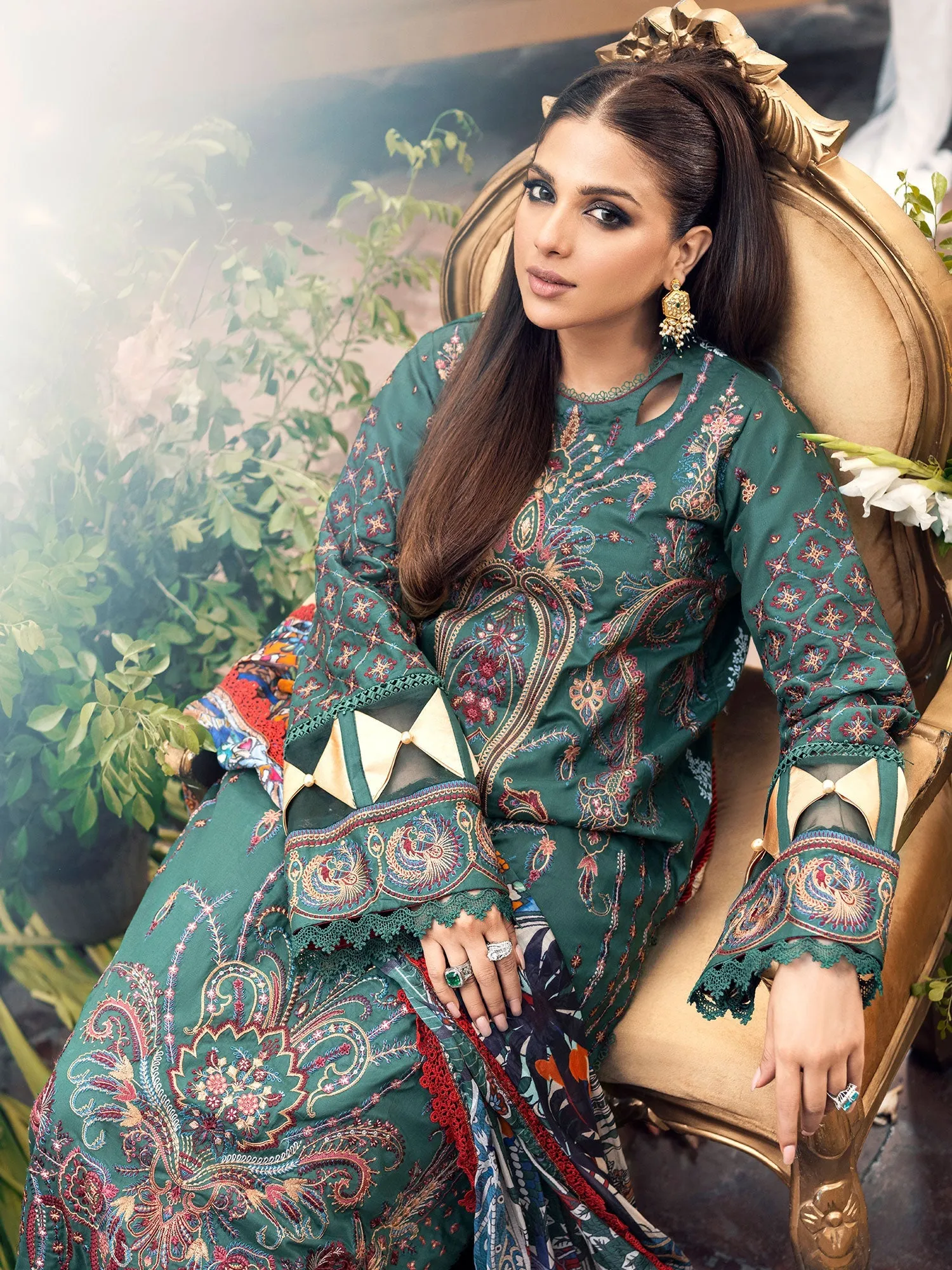 Maryam Hussain Luxury Lawn Collection 2023 – EMERALD
