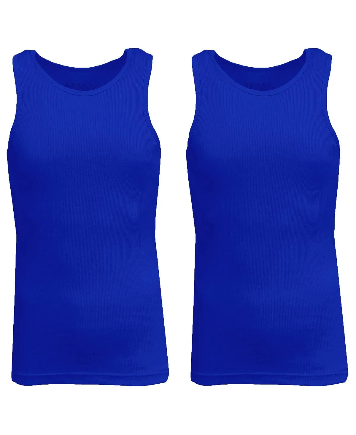 Men's famous heavyweight ribbed thick tank top, pack of 2. Galaxy By Harvic