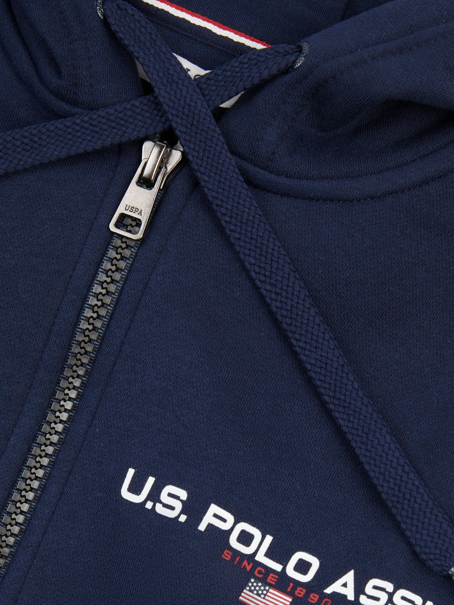 Mens Sport Zip-Through Hoodie in Navy Blue