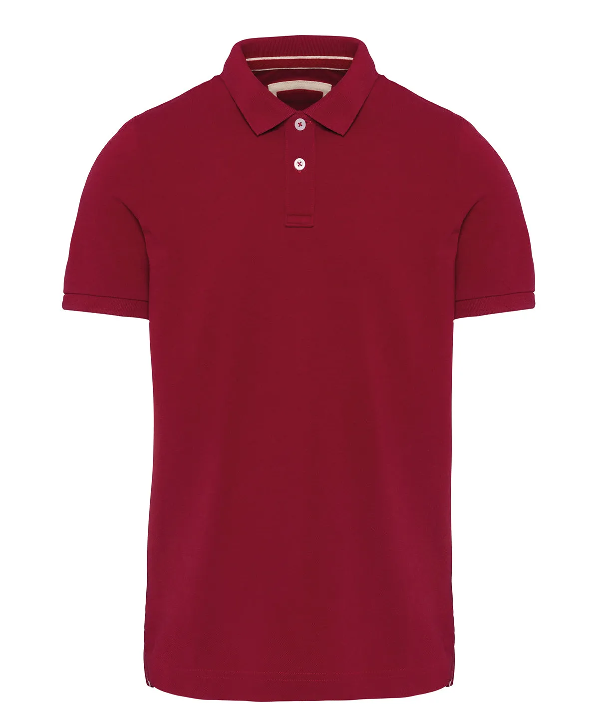 Mens vintage short sleeve polo shirt | Vintage Dark Red