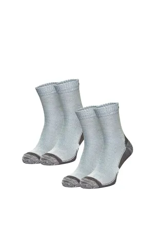 Merino Wool Running Socks - (Pack of 2) Florentine Blue
