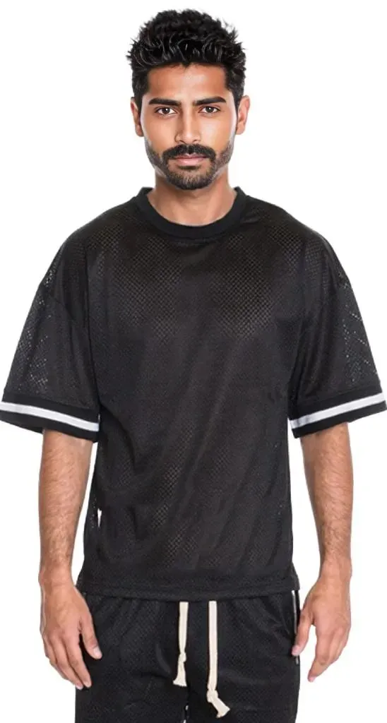 Mesh Jersey Tshirt and Basketball Short Set