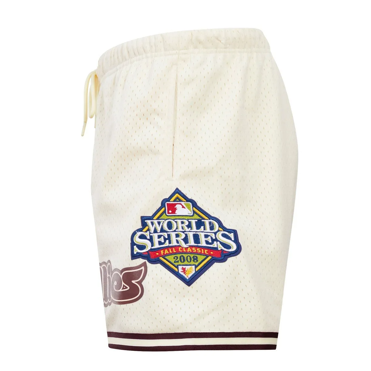 MLB PHILADELPHIA PHILLIES RETRO LOGO MEN'S MESH SHORT (EGGSHELL)
