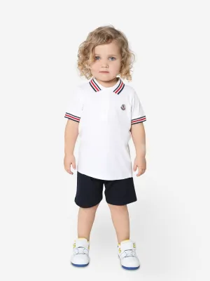 Moncler Enfant Baby Boys Polo Shirt And Shorts Set in Navy