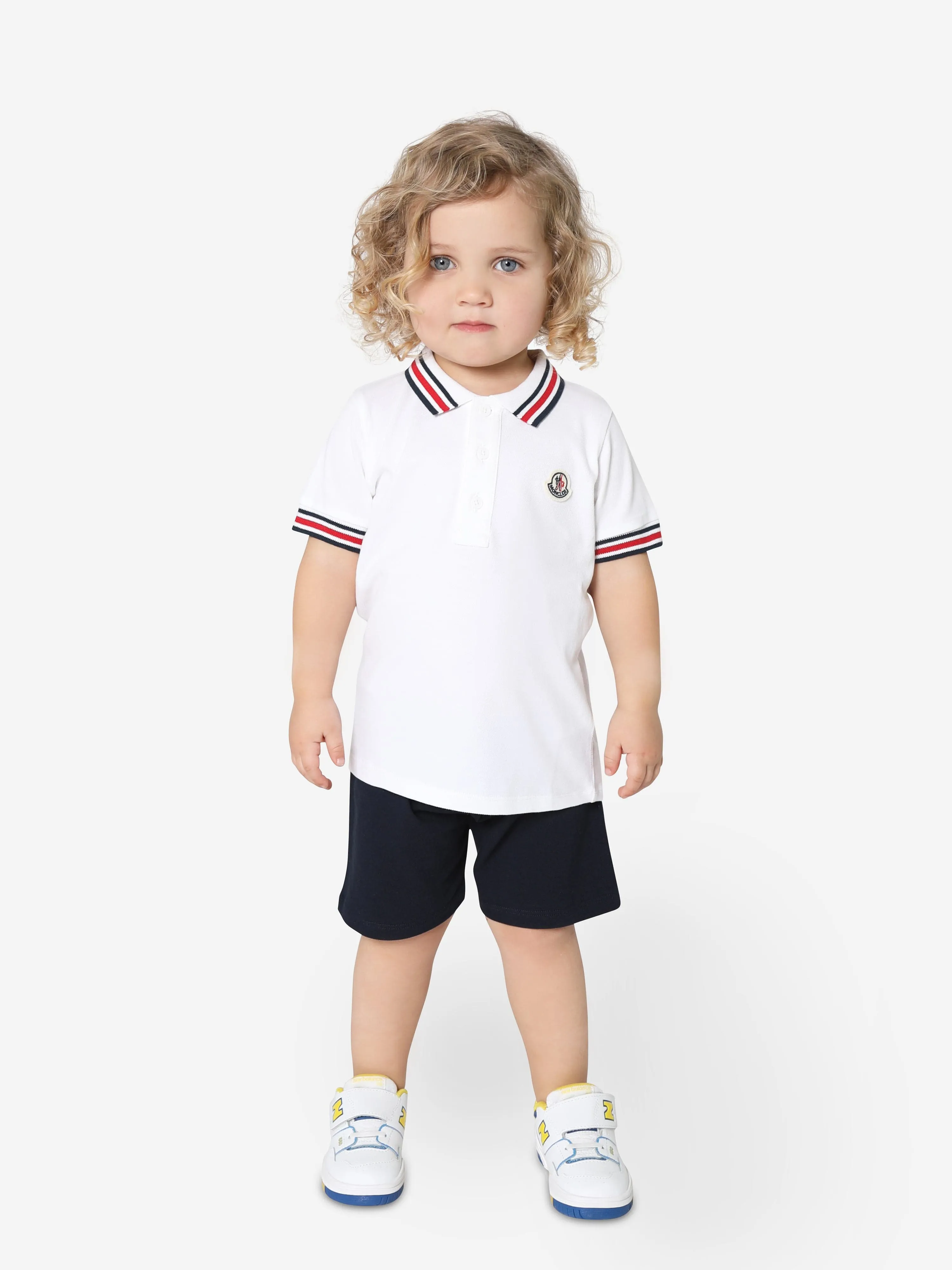Moncler Enfant Baby Boys Polo Shirt And Shorts Set in Navy