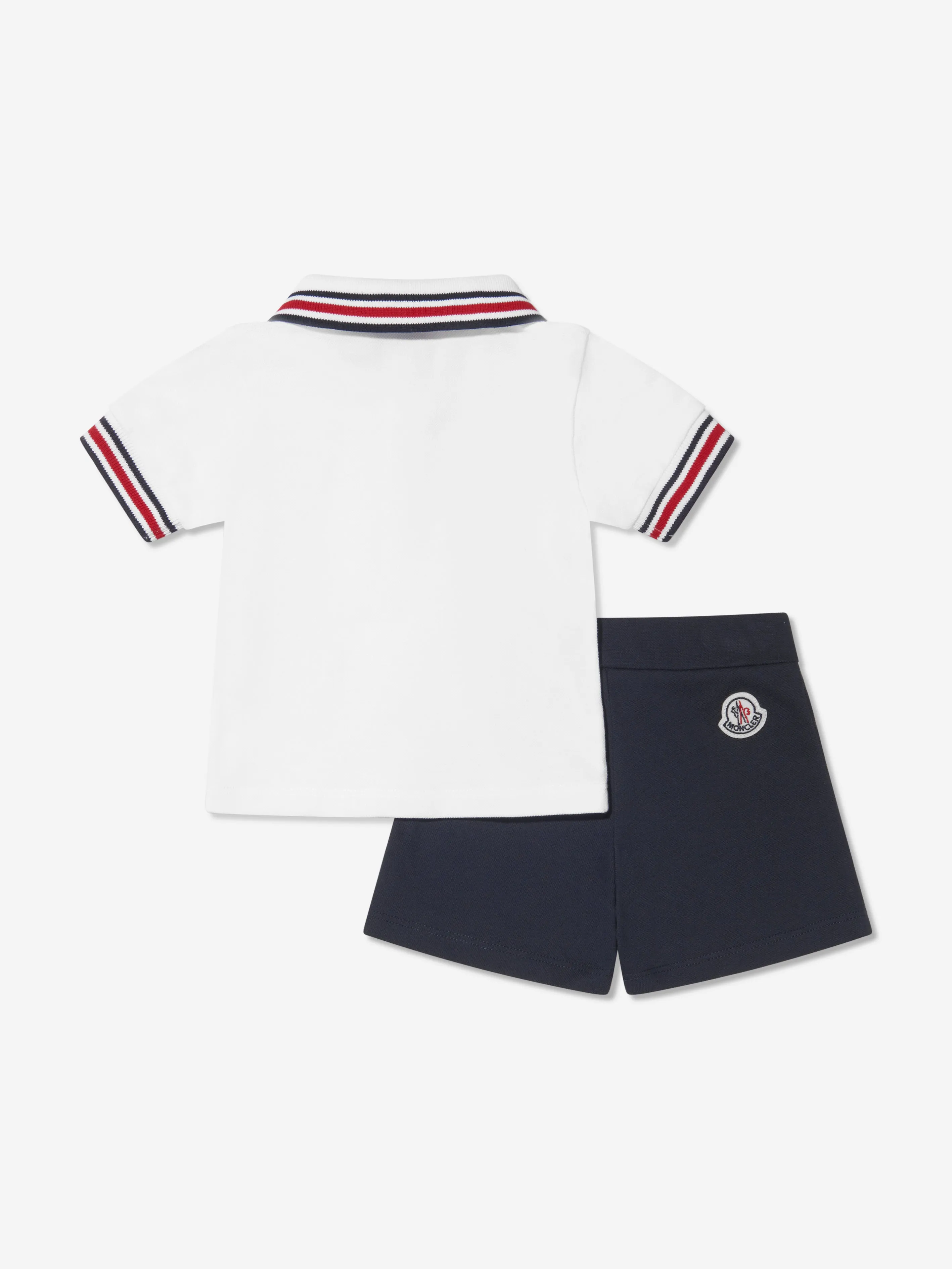 Moncler Enfant Baby Boys Polo Shirt And Shorts Set in Navy