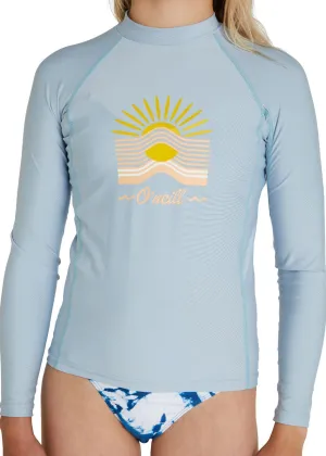 O'Neill girls UV rash tops - Kentucky blue long