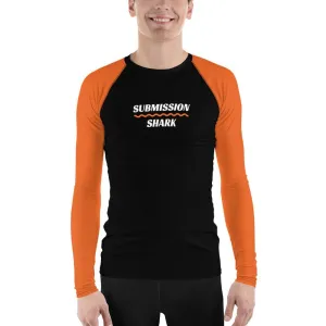 Orange SS Premium Standard ~ Men's BJJ Rash Guard