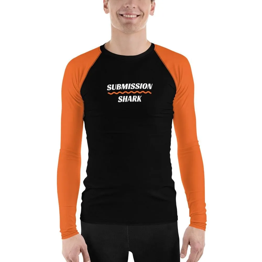 Orange SS Premium Standard ~ Men's BJJ Rash Guard