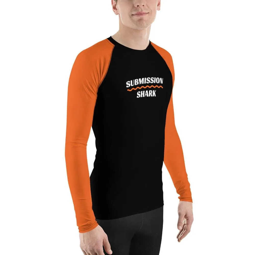 Orange SS Premium Standard ~ Men's BJJ Rash Guard
