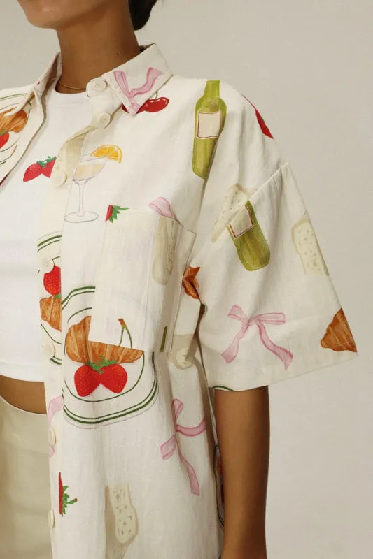 picnic blouse - off white