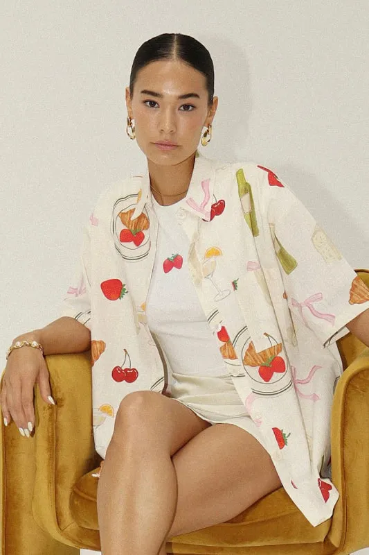 picnic blouse - off white