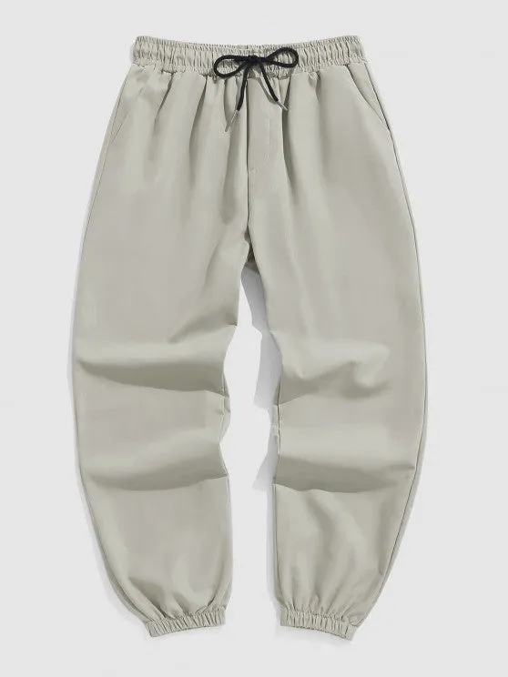 Polo Collared T-shirt With Jogger Pants