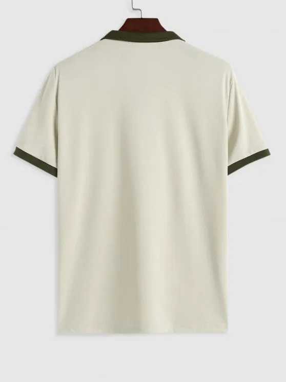 Polo Collared T-shirt With Jogger Pants