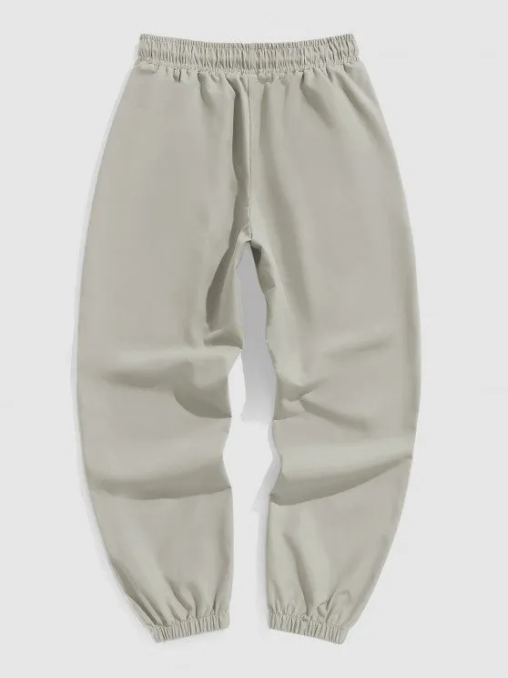 Polo Collared T-shirt With Jogger Pants